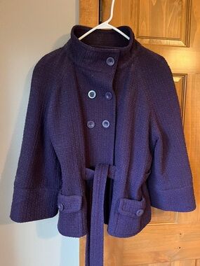 Apt. 9 Womens Wool blend Purple dress jacket